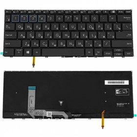 Клавіатури Клавиатуры ^/--/^ Клавиатура для ноутбука ASUS (B /--/ 7402 series) rus, black, без фрейма, подсветка клавиш ^_^^^ Клавіатура для ноутбука ASUS (B /--/ 7402 series) rus, black, без фрейму, підсвічування клавіш - фото фото фото