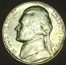 Обігові Обиходные ^/--/^ США 5 центів, 1991 D Джефферсон Нікель [3.72] ^_^^^ США 5 центов, 1991 D Джефферсон Никель [3.72] - фото фото фото