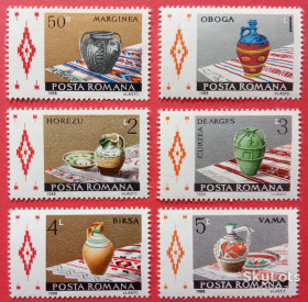 Румунія Румыния ^/--/^ Румыния 1988 керамика Mi 4429-4434 MNH ^_^^^ Румунія 1988 кераміка Mi 4429-4434 MNH - фото фото фото