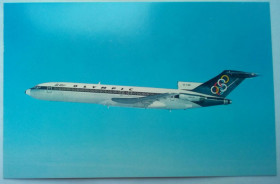 Іноземні Иностранные ^/--/^ Открытка Самолет Olympic Airways Boeing 727-200  (Greece) ^_^^^ Літак Olympic Airways Boeing 727-200 (Greece) - фото фото фото
