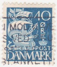 Балтійські країни Балтийские страны ^/--/^ Дания 1940  г. №  261 гашеная ^_^^^ Данія 1940 р. No 261 гашена - фото фото фото