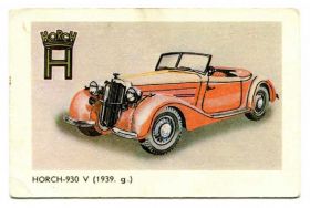 Календарі Календари ^/--/^ Карманный календарь, 1987 г. Horch-930 V (1939) ^_^^^ Кишеньковий календар, 1987 р. Horch-930 V (1939) - фото фото фото