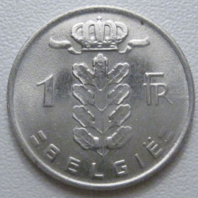 Бельгія Бельгия ^/--/^ Бельгія 1 франк 1981 року Belgie 42732 ^_^^^ Бельгия 1 франк 1981 года Belgie 42732 - фото фото фото