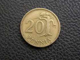 Фінляндія Финляндия ^/--/^ 20 пенни Финляндия 1972 г ^_^^^ 20 Пенні Фінляндія 1972 - фото фото фото