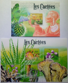 ЦАР ЦАР ^/--/^ ЦАР  (Центральная Африка) 2011 Кактусы, MNH ^_^^^ ЦАР (Центральна Африка) 2011 Кактуси, MNH - фото фото фото