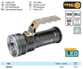 Інші інструменти Другие инструменты ^/--/^ Фонарь CREE XM-LM 10 /--/ Вт 3 режима 500 lm VOREL-88560 ^_^^^ CREE XM-LM Польща 10 /--/ Вт 3 режиму 500 lm VOREL-88560 - фото фото фото