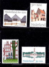 Балтійські країни Балтийские страны ^/--/^ ZM Нидерланды  1974 г  MNH - архитектура ^_^^^ ZM Нідерланди 1974 MNH - архітектура - фото фото фото