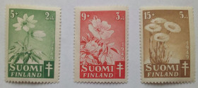 Скандинавія Скандинавия ^/--/^ Финляндия 1949 Цветы, флора, MNH ^_^^^ 1949 Квіти, флора, MNH - фото фото фото