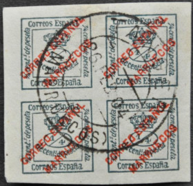 Інше Другое ^/--/^ Испания Надпечатка Кварт 1872 ^_^^^ Іспанія Надпечатка Кварт 1872 - фото фото фото