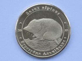 Сувенірні монети Сувенирные монеты ^/--/^ Червона Книга України 1 злотник 2018 Бурозубка Альпийская Sorex alpinus ^_^^^ Красная Книга Украины 1 злотник 2018 Бурозубка Альпийская Sorex alpinus - фото фото фото