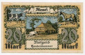 Німеччина Германия ^/--/^ Нотґельд на 20 марок. 1922 р. ^_^^^ Нотгельд на 20 марок. 1922 г. - фото фото фото