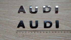 Наліпки, емблеми Наклейки, эмблемы ^/--/^ Металлические буквы на авто AUDI Ауди ^_^^^ Металеві літери на авто AUDI Ауді - фото фото фото