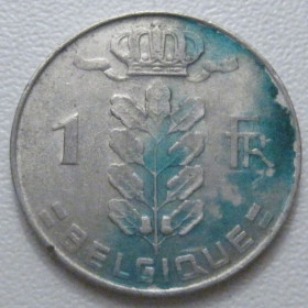 Бельгія Бельгия ^/--/^ Бельгія 1 франк 1975 року Belgique 42660 ^_^^^ Бельгия 1 франк 1975 года Belgique 42660 - фото фото фото