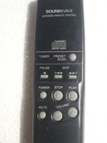 Підсилювачі, еквалайзери, ресивери Усилители, эквалайзеры, ресиверы ^/--/^ пульт до музцентра CD програвача  SOUNDWAVE ^_^^^ Пульт к CD проигрывателя SOUNDWAVE - фото фото фото