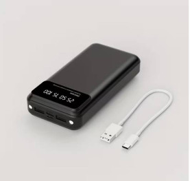 Зовнішні акумулятори (Power Bank) Внешние аккумуляторы (Power Bank) ^/--/^ Повербанк ємністю 20000 мАг Чорний ^_^^^ Портативный павербанк 20000 мАч Черный - фото фото фото