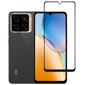 Чохли, бампера Чехлы, бампера ^/--/^ Захисне скло LUX для ZTE Blade A /--/ 56 повна проклейка чорний ^_^^^ Защитное стекло LUX для ZTE Blade A /--/ 56 полная проклейка черный - фото фото фото
