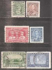 Північна Америка Северная Америка ^/--/^ Канада 1935 Sc.211-216 гаш. ПОЛНАЯ серия ^_^^^ Канада 1935 Sc.211-216 гаш. Повна серія - фото фото фото