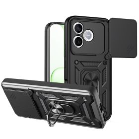 Чохли, бампера Чехлы, бампера ^/--/^ Чохол Fiji Camera Defence для Honor 600 Lite бампер із захистом камери та підставкою Black ^_^^^ Чехол Fiji Camera Defence для Honor 600 Lite бампер с защитой камеры и подставкой Black - фото фото фото