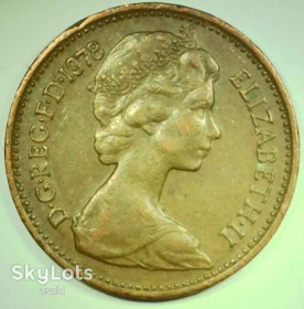 Єлизавета II (після ) Елизавета II (после ) ^/--/^ Великобритания 1 новый пенни, 1978 №78 ^_^^^ Велика Британія 1 новий пенні, 1981 No 78 - фото фото фото