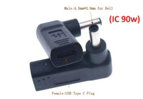 Інше Другое ^/--/^ Переходник PD (Power Delivery) триггер 19.5 /--/ v Type-C (female) (5 /--/ a, 100 /--/ w) на 4.5 /--/ x /--/ 3.0 /--/ mm (+pin) for Dell - фото фото фото