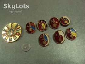 Космос Космос ^/--/^ знак космос ссср интеркосмос набор лот 8 шт №14384 ^_^^^ знак космос СРСР інтеркосмос лот 8 шт No 14384 - фото фото фото