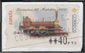 Іспанія Испания ^/--/^ Испания 2001 ПОЕЗД ПАРОВОЙ ЛОКОМОТИВ ПАРОВОЗ ТЕПЛОВОЗ ЖЕЛЕЗНОДОРОЖНЫЙ ТРАНСПОРТ Mi.63 EUR 1.50 ^_^^^ Іспанія 2001 Поїзд ПАРОВИЙ ЛОКОМОТИВ ПАРОВОЗ ТЕПЛОВОЗ ЗАЛІЗНИЧНИЙ ТРАНСПОРТ Mi.63 EUR 1.50 - фото фото фото