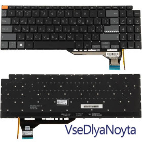 Клавіатури Клавиатуры ^/--/^ Клавиатура для ноутбука ASUS (K /--/ 6604 series) rus, black, без фрейма, подсветка клавиш (Red Esc) ^_^^^ Клавіатура для ноутбука ASUS (K /--/ 6604 series) rus, black, без фрейму, підсвічування клавіш (Red Esc) - фото фото фото