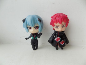 Ляльки Куклы ^/--/^ Фигурка Аниме чыби Evangelion, Naruto: Sasori in Akatsuki Cloak 2 шт ^_^^^ Аніме чибі Evangelion, Naruto: Sasori in Akatsuki Cloak 2 шт - фото фото фото