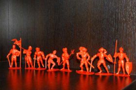Фігурки, солдатики Фигурки, солдатики ^/--/^ рыцари 54 /--/ мм     (Domplast, Manurba-Plastic) ФРГ №2 красные ^_^^^ лицарі 54 /--/ мм (Domplast, Manurba-Plastic) ФРН No /--/ 2 червоні - фото фото фото