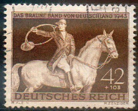 Третій Рейх (-) Третий Рейх (-) ^/--/^ 1943 - Рейх - Турнір в Мюнхені Mi.854 _гаш ^_^^^ 1943 - Рейх - Турнир в Мюнхене Mi.854 _гаш - фото фото фото