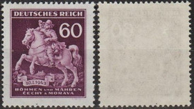 Третій Рейх (-) Третий Рейх (-) ^/--/^ 1943 - Рейх - Богемія - День марки Mi.113 ** ^_^^^ 1943 - Рейх - Богемия - День марки Mi.113 - фото фото фото
