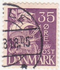 Балтійські країни Балтийские страны ^/--/^ Дания 1940  г. №  260 гашеная ^_^^^ Данія 1940 р. No 260 гашена - фото фото фото