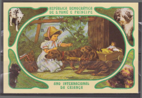 Сан-Томе і Прінсіпі Сан-Томе и Принсипи ^/--/^ Сан-Томе и Принсипе 1981 МЕЖДУНАРОДНЫЙ ГОД РЕБЁНКА ЖИВОПИСЬ СОБАКИ Mi.729 б/з Bl.76 B**MNH $22.90 ^_^^^ Сан-Томе і Прінсіпе 1981 МІЖНАРОДНИЙ Рік Дитина Живопис Собаки Mi.729 б/з Bl.76 B**MNH $22.90 - фото фото фото