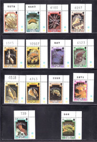Фауна Фауна ^/--/^ Фауна . Брит. Виргинские о-ва / BVI 1979 г   **  - морская фауна - надпечатка OFFICIAL ^_^^^ Фауна Брит. Віргінські о-ви / BVI 1979 р ** - морська фауна - наддрук OFFICIAL - фото фото фото