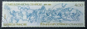 Франція Франция ^/--/^ Франция 1984 Олимпийские игры 1894-1984, Лос-Анджелес, гашеная ^_^^^ Франція 1984 Олімпійські ігри 1894-1984, Лос-Анджелес, гашена - фото фото фото