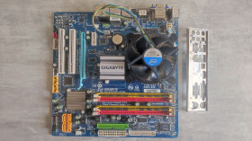 Материнські плати Материнские платы ^/--/^ Комплект Gigabyte GA-EG /--/ 41 /--/ MF-US /--/ 2 /--/ H + Pentium E /--/ 5800 + 2×2 /--/ GB DDR /--/ 2 + кулер - фото фото фото
