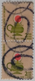 Північна Америка Северная Америка ^/--/^ США 1978 Стандарт, 2$, сцепка, гашеная (I) ^_^^^ США 1978 Стандарт, 2$, зчіпка, гашена (I) - фото фото фото