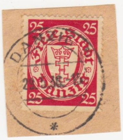 Веймарська республіка Веймарская республика ^/--/^ Германия    (Данциг) 1935 г. № 238 гашеная ^_^^^ Німеччина (Данциг) 1935 р. No 238 гашена - фото фото фото