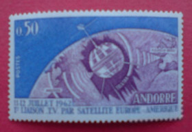 Освоєння космосу Освоение космоса ^/--/^ Андорра Andorra Telstar MNH - фото фото фото