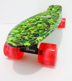 Дитячі ролики та скейти Детские ролики и скейты ^/--/^ Пенни борд Penny Style 22&amp;quot; светящиеся Military (2 /--/ T /--/ 2034) ^_^^^ Пенні борд Penny Style 22&amp;quot; світяться Military (2 /--/ T /--/ 2034) - фото фото фото