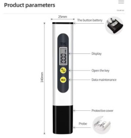 Фільтри для води Фильтры для воды ^/--/^ TDS Meter 0-9990 /--/ ppm ТДС метр, тестер жорсткості води, мінералізації ^_^^^ TDS Meter 0-9990 /--/ ppm ТДС метр, тестер жесткости воды после осмоса минерализации - фото фото фото