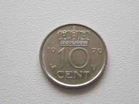 Нідерланди Нидерланды ^/--/^ Нидерланды 10 центов 1979 года 23271 ^_^^^ Нідерланди 10 центів 1979 року 23271 - фото фото фото