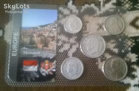Монако Монако ^/--/^ Набор монет МОНАКО 1945-1947 года блистер запайка пластик ^_^^^ Набір монет МОНАКО 1945-1947 року блістер запайка пластик - фото фото фото