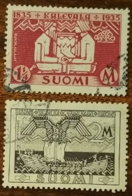 Скандинавія Скандинавия ^/--/^ Финляндия 100-летие издания финского национального эпоса Калевала 1935 ^_^^^ Фінляндія 100-річчя видання фінського національного епосу Калевала 1935 - фото фото фото