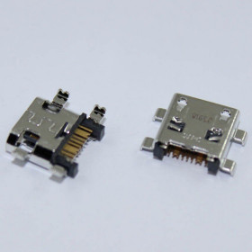 Роз'єми, гнізда Разъемы, гнезда ^/--/^ Разъем micro USB под пайку Samsung   (MC-174) ^_^^^ Роз'єм micro USB під пайку Samsung (MC-174) - фото фото фото