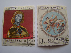 Чехословаччина Чехословакия ^/--/^ ЧССР, Михель 2009,том I, 1943,1944, Пражский Град. ^_^^^ ЧССР, Міхель 2009,том I, 1943,1944, Празький Град. - фото фото фото