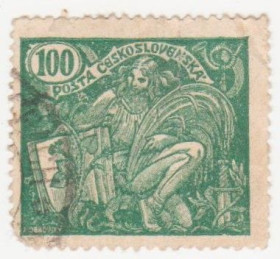Чехословаччина Чехословакия ^/--/^ Чехословакия   1920 г № 186 гашеная ^_^^^ Чехословаччина 1920 р. No 186 гашена - фото фото фото