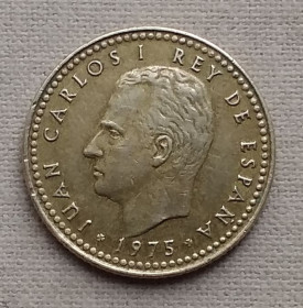 Іспанія Испания ^/--/^ Испания 1 песета, 1975, 78 внутри звезды ^_^^^ Іспанія 1 песета, 1975, 78 всередині зірки - фото фото фото
