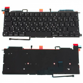 Клавіатури Клавиатуры ^/--/^ Клавиатура для ноутбука APPLE (MacBook Pro: A /--/ 2289 (2020-2021)) rus, black, подсветка клавиш, BIG Ent ^_^^^ Клавіатура для ноутбука APPLE (MacBook Pro: A /--/ 2289 (2020-2021)) rus, black, підсвічування клавіш, BIG Ent - фото фото фото