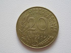 Франція Франция ^/--/^ Франция 20 сантимов 1996 года #9799 ^_^^^ Франція 20 сантимів 1996 року #9799 - фото фото фото